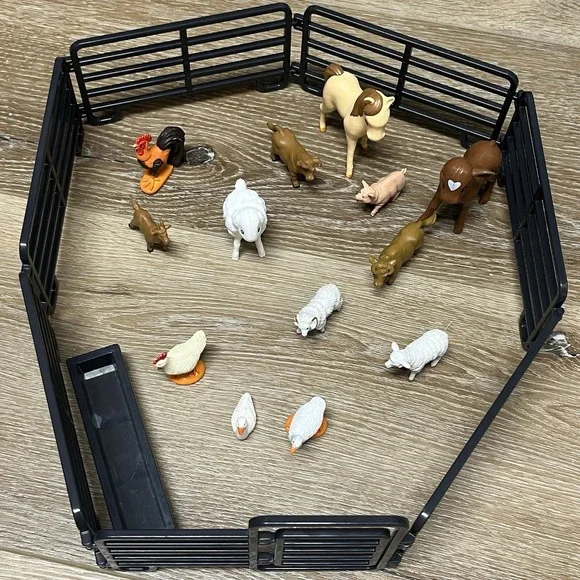 Farm Animal toys lot Big Country, Popak, Safari, Misc Includes Silo Fencing Misc - Picture 3 of 9